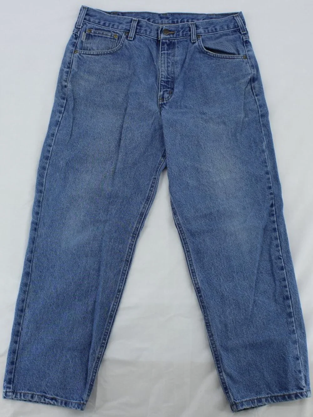 Vintage Carhartt Classic Relaxed Fit Straight Leg Jeans‎ - Blue Denim - Size W36